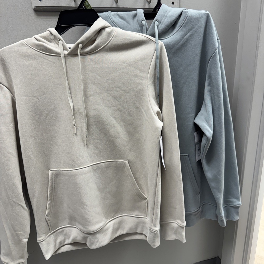 2 Athletic Works Men Fleece Hoodie Pullover Sweatshirts NWT Sage Green/Tavertine